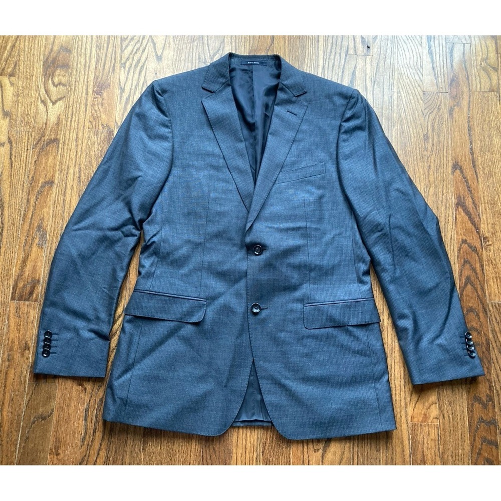 Ermenegildo Zegna Blazer Mens Size 38R Gray Wool Silk Blend 2 Button Jacket